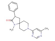 1-methyl-8-(6-methyl-4-pyrimidinyl)-3-phenyl-1,8-diazaspiro[4.5]decan-2-one
