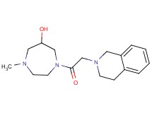 1-(3,4-dihydroisoquinolin-2(1H)-ylacetyl)-4-methyl-1,4-diazepan-6-ol