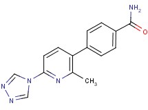 4-[2-methyl-6-(4H-1,2,4-triazol-4-yl)pyridin-3-yl]benzamide