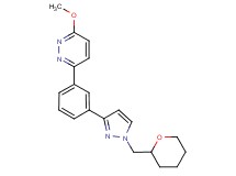 3-methoxy-6-{3-[1-(tetrahydro-2H-pyran-2-ylmethyl)-1H-pyrazol-3-yl]phenyl}pyridazine