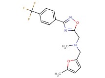 N-methyl-1-(5-methyl-2-furyl)-N-({3-[4-(trifluoromethyl)phenyl]-1,2,4-oxadiazol-5-yl}methyl)methanamine