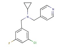 (3-chloro-5-fluorobenzyl)cyclopropyl(pyridin-4-ylmethyl)amine