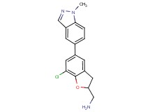 1-[7-chloro-5-(1-methyl-1H-indazol-5-yl)-2,3-dihydro-1-benzofuran-2-yl]methanamine