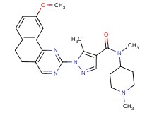 1-(9-methoxy-5,6-dihydrobenzo[h]quinazolin-2-yl)-N,5-dimethyl-N-(1-methyl-4-piperidinyl)-1H-pyrazole-4-carboxamide