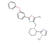 2-(1-methyl-1H-imidazol-2-yl)-1-{[5-methyl-2-(3-phenoxyphenyl)-1,3-oxazol-4-yl]methyl}piperidine