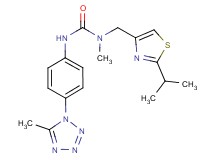 N-[(2-isopropyl-1,3-thiazol-4-yl)methyl]-N-methyl-N'-[4-(5-methyl-1H-tetrazol-1-yl)phenyl]urea