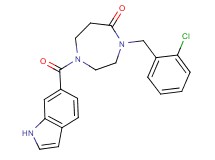 4-(2-chlorobenzyl)-1-(1H-indol-6-ylcarbonyl)-1,4-diazepan-5-one