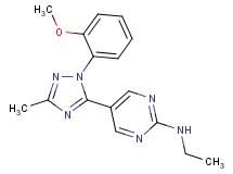 N-ethyl-5-[1-(2-methoxyphenyl)-3-methyl-1H-1,2,4-triazol-5-yl]pyrimidin-2-amine