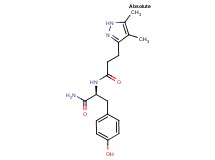 N-[3-(4,5-dimethyl-1H-pyrazol-3-yl)propanoyl]-L-tyrosinamide