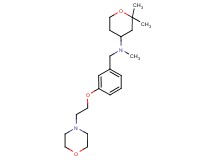 (2,2-dimethyltetrahydro-2H-pyran-4-yl)methyl[3-(2-morpholin-4-ylethoxy)benzyl]amine
