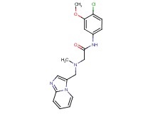 N-(4-chloro-3-methoxyphenyl)-2-[(imidazo[1,2-a]pyridin-3-ylmethyl)(methyl)amino]acetamide