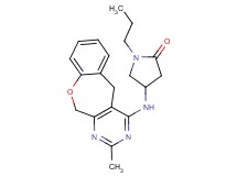 4-[(2-methyl-5,11-dihydro[1]benzoxepino[3,4-d]pyrimidin-4-yl)amino]-1-propylpyrrolidin-2-one