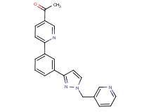 1-(6-{3-[1-(3-pyridinylmethyl)-1H-pyrazol-3-yl]phenyl}-3-pyridinyl)ethanone