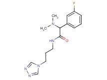 2-(dimethylamino)-2-(3-fluorophenyl)-N-[3-(4H-1,2,4-triazol-4-yl)propyl]acetamide