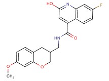 7-fluoro-2-hydroxy-N-[(7-methoxy-3,4-dihydro-2H-chromen-3-yl)methyl]-4-quinolinecarboxamide