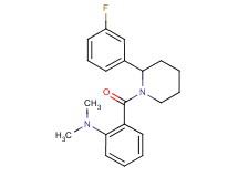 (2-{[2-(3-fluorophenyl)-1-piperidinyl]carbonyl}phenyl)dimethylamine