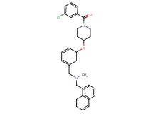 (3-{[1-(3-chlorobenzoyl)-4-piperidinyl]oxy}benzyl)methyl(1-naphthylmethyl)amine