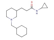 3-[1-(cyclohexylmethyl)-3-piperidinyl]-N-cyclopropylpropanamide