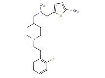 ({1-[2-(2-fluorophenyl)ethyl]-4-piperidinyl}methyl)methyl[(5-methyl-2-thienyl)methyl]amine