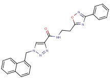 1-(1-naphthylmethyl)-N-[2-(3-phenyl-1,2,4-oxadiazol-5-yl)ethyl]-1H-1,2,3-triazole-4-carboxamide