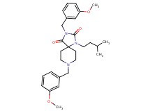 3,8-bis(3-methoxybenzyl)-1-(3-methylbutyl)-1,3,8-triazaspiro[4.5]decane-2,4-dione