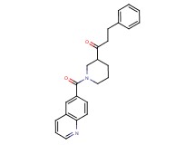 3-phenyl-1-[1-(6-quinolinylcarbonyl)-3-piperidinyl]-1-propanone