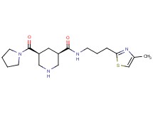 (3R*,5S*)-N-[3-(4-methyl-1,3-thiazol-2-yl)propyl]-5-(pyrrolidin-1-ylcarbonyl)piperidine-3-carboxamide