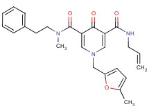 N'-allyl-N-methyl-1-[(5-methyl-2-furyl)methyl]-4-oxo-N-(2-phenylethyl)-1,4-dihydro-3,5-pyridinedicarboxamide