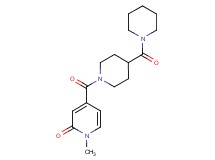 1-methyl-4-{[4-(1-piperidinylcarbonyl)-1-piperidinyl]carbonyl}-2(1H)-pyridinone