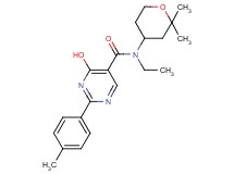 N-(2,2-dimethyltetrahydro-2H-pyran-4-yl)-N-ethyl-4-hydroxy-2-(4-methylphenyl)pyrimidine-5-carboxamide