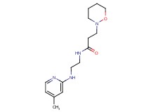 N-{2-[(4-methylpyridin-2-yl)amino]ethyl}-3-(1,2-oxazinan-2-yl)propanamide