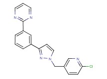2-(3-{1-[(6-chloro-3-pyridinyl)methyl]-1H-pyrazol-3-yl}phenyl)pyrimidine
