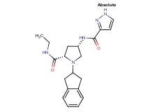 (4S)-1-(2,3-dihydro-1H-inden-2-yl)-N-ethyl-4-[(1H-pyrazol-3-ylcarbonyl)amino]-L-prolinamide