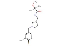N-{[1-(4-fluoro-3-methylbenzyl)pyrrolidin-3-yl]methyl}-2-methoxy-2-methylpropanamide