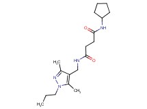 N-cyclopentyl-N'-[(3,5-dimethyl-1-propyl-1H-pyrazol-4-yl)methyl]succinamide