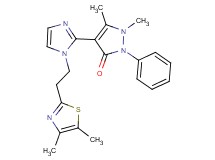 4-{1-[2-(4,5-dimethyl-1,3-thiazol-2-yl)ethyl]-1H-imidazol-2-yl}-1,5-dimethyl-2-phenyl-1,2-dihydro-3H-pyrazol-3-one