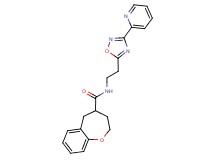 N-[2-(3-pyridin-2-yl-1,2,4-oxadiazol-5-yl)ethyl]-2,3,4,5-tetrahydro-1-benzoxepine-4-carboxamide