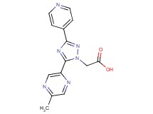 [5-(5-methylpyrazin-2-yl)-3-pyridin-4-yl-1H-1,2,4-triazol-1-yl]acetic acid