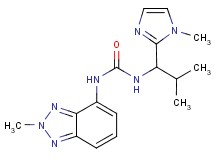 N-(2-methyl-2H-1,2,3-benzotriazol-4-yl)-N'-[2-methyl-1-(1-methyl-1H-imidazol-2-yl)propyl]urea
