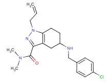 1-allyl-5-[(4-chlorobenzyl)amino]-N,N-dimethyl-4,5,6,7-tetrahydro-1H-indazole-3-carboxamide