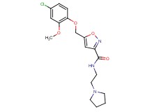 5-[(4-chloro-2-methoxyphenoxy)methyl]-N-[2-(1-pyrrolidinyl)ethyl]-3-isoxazolecarboxamide