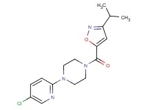 1-(5-chloro-2-pyridinyl)-4-[(3-isopropyl-5-isoxazolyl)carbonyl]piperazine