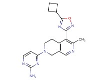 4-[5-(5-cyclobutyl-1,2,4-oxadiazol-3-yl)-6-methyl-3,4-dihydro-2,7-naphthyridin-2(1H)-yl]-2-pyrimidinamine