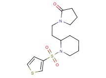 1-{2-[1-(3-thienylsulfonyl)-2-piperidinyl]ethyl}-2-pyrrolidinone