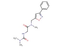 N~2~-[(dimethylamino)carbonyl]-N~1~-methyl-N~1~-[(3-phenyl-5-isoxazolyl)methyl]glycinamide
