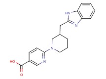 6-[3-(1H-benzimidazol-2-ylmethyl)-1-piperidinyl]nicotinic acid