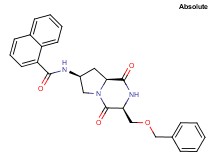 N-{(3S,7S,8aS)-3-[(benzyloxy)methyl]-1,4-dioxooctahydropyrrolo[1,2-a]pyrazin-7-yl}-1-naphthamide