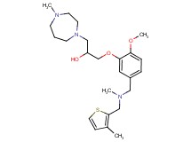 1-[2-methoxy-5-({methyl[(3-methyl-2-thienyl)methyl]amino}methyl)phenoxy]-3-(4-methyl-1,4-diazepan-1-yl)-2-propanol