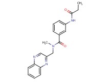 N-methyl-3-(propionylamino)-N-(quinoxalin-2-ylmethyl)benzamide