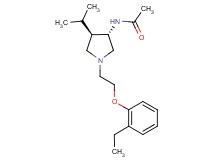 N-{(3S*,4R*)-1-[2-(2-ethylphenoxy)ethyl]-4-isopropyl-3-pyrrolidinyl}acetamide